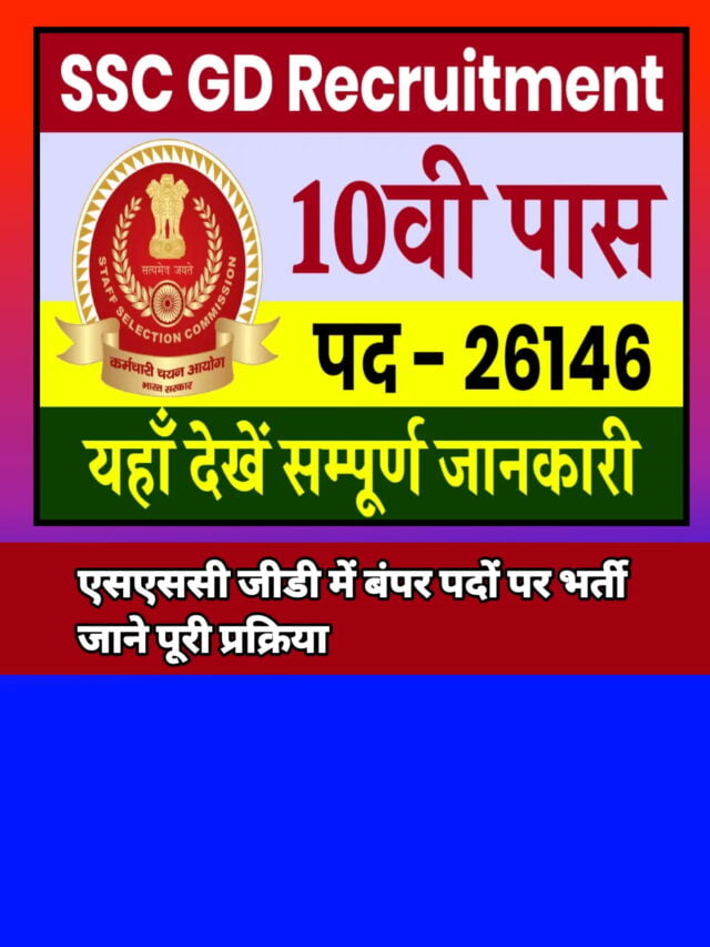 SSC GD Bharti 2024:-ऑनलाइन आवेदन शुरू अभी करें